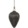Clayre & Eef 6GL4526M Guaina per albero di Natale nero argento Ø 14x20 cm