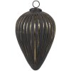 Clayre & Eef 6GL4526S Guaina per albero di Natale nero argento Ø 10x13 cm