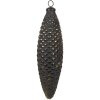 Clayre & Eef 6GL4527L Albero di Natale in vetro nero oro 7x6x24 cm