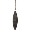 Clayre & Eef 6GL4527L Albero di Natale in vetro nero oro 7x6x24 cm