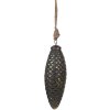 Clayre & Eef 6GL4527M Bomboniere per albero di Natale barocco oro nero 6x5x17 cm