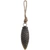 Clayre & Eef 6GL4527S Guaina per albero di Natale color oro nero 5x3x11 cm in vetro barocco