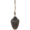 Clayre & Eef 6GL4528S Stelle filanti per albero di Natale oro nero Ø 7x10 cm