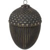 Clayre & Eef 6GL4528XL Guaina per albero di Natale Oro Nero 18x27 cm