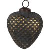 Clayre & Eef 6GL4529M Guaina per albero di Natale cuore oro nero 8x4x9 cm