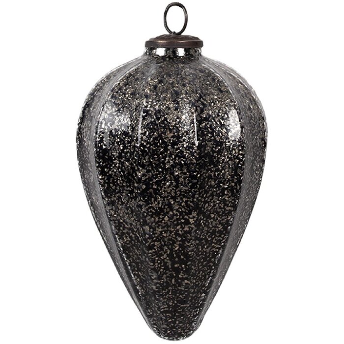 Clayre & Eef 6GL4530M Stelle filanti per albero di Natale nero argento Ø 14x19 cm