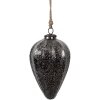 Clayre & Eef 6GL4530M Stelle filanti per albero di Natale nero argento Ø 14x19 cm