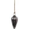 Clayre & Eef 6GL4530S Stelle filanti per albero di Natale nero argento Ø 6x13 cm
