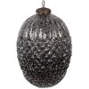 Clayre & Eef 6GL4531M Guaina per albero di Natale nero grigio Ø 13x18 cm