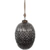 Clayre & Eef 6GL4531M Guaina per albero di Natale nero grigio Ø 13x18 cm