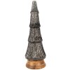 Clayre & Eef 65387 Albero di Natale Argento Nero Ø 15x44 cm