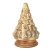 Clayre & Eef 65389 Albero di Natale color oro Ø 14x23 cm