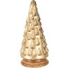 Clayre & Eef 65390 Albero di Natale oro Ø 15x32 cm vetro legno stile country