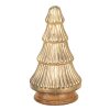 Albero di Natale Clayre & Eef oro Ø 13x25 cm vetro legno stile country