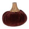Clayre & Eef 65411 Zucca decorativa rossa Ø 9x8 cm Stile country