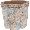 Vaso da fiori Clayre & Eef Beige Verde Ø 14x12 cm Stile country