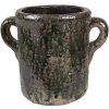 Clayre & Eef 6TE0521L Vaso da fiori verde 26x17x20 cm