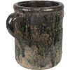Clayre & Eef 6TE0521L Vaso da fiori verde 26x17x20 cm