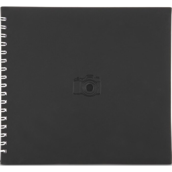 Hama Album a spirale Segni 28x24 cm 50 pagine bianche nero