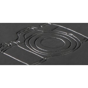 Hama Album a spirale Segni 28x24 cm 50 pagine bianche nero