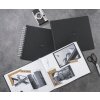 Hama Album a spirale Segni 28x24 cm 50 pagine bianche nero