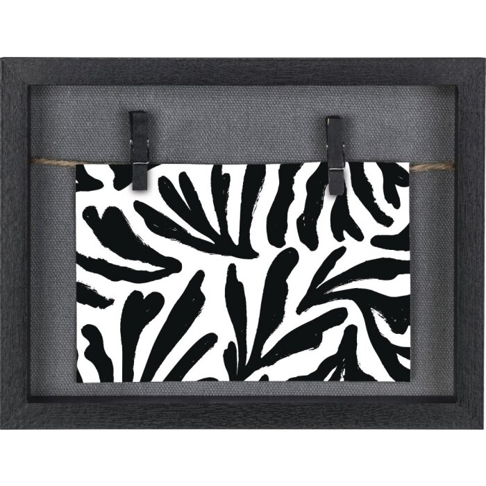 Cornice Hama Muro con cavo e clip Nero 16,5 x 21,5 cm