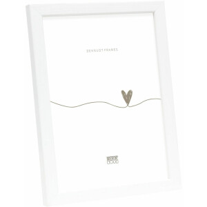 Deknudt S41JK1 Portafoto in legno bianco 13,0 x 13,0 cm