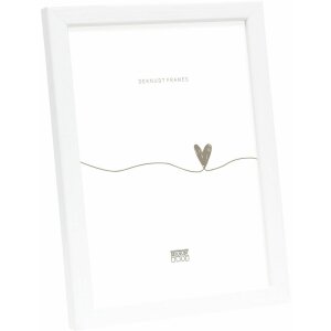 Deknudt S41JK1 Cornice per foto in legno bianco 20x20 cm