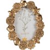 Clayre & Eef 2F1156 Cornice per foto 10x15 cm Oro Ovale