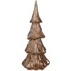 Clayre & Eef 6PR4363 Albero Decorazione Natale LED Marrone Color Oro Ø 14x33 cm