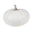 Clayre & Eef 6PR4370 Zucca decorativa in poliresina bianca Ø 17x13 cm
