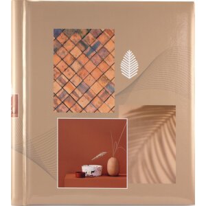 Hama album autoadesivo Singo II 28x31cm 20 pagine bianche beige terracotta verde