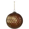 Clayre & Eef 6GL4511 Guaina per albero di Natale Marrone Oro Ø15 cm Set di 4