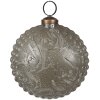 Clayre & Eef 6GL4515 Guaina per albero di Natale in vetro grigio 10x5x10 cm