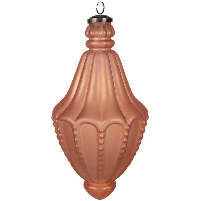 Clayre & Eef 6GL4518 Guaina per albero di Natale arancione Ø 14x26 cm