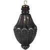 Clayre & Eef 6GL4520 Guaina per albero di Natale nera Ø 11x22 cm