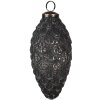 Clayre & Eef 6GL4521 Biglie per lalbero di Natale Ø 7x15 cm Nero