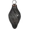 Clayre & Eef 6GL4682 Guaina per albero di Natale nera Ø 6x11 cm