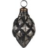Clayre & Eef 6GL4683 Albero di Natale in argento nero Ø 6x11 cm