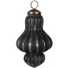 Clayre & Eef 6GL4684 Bomboniere per albero di Natale Ø 7x12 cm Nero