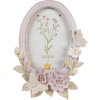 Clayre & Eef 2F1102 Cornice ovale viola beige 16x3x20 cm 10x15 cm