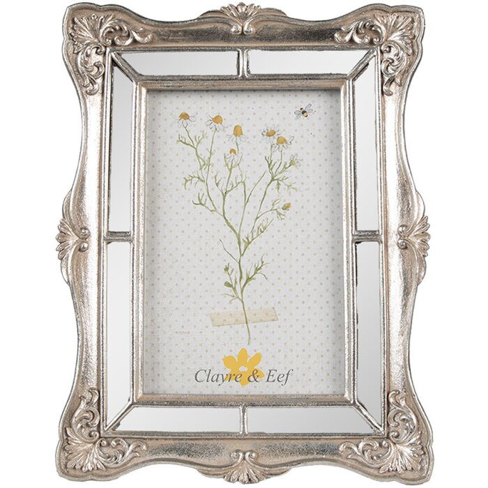 Clayre & Eef 2F1105 Portafoto color argento 17x3x22 cm 10x15 cm