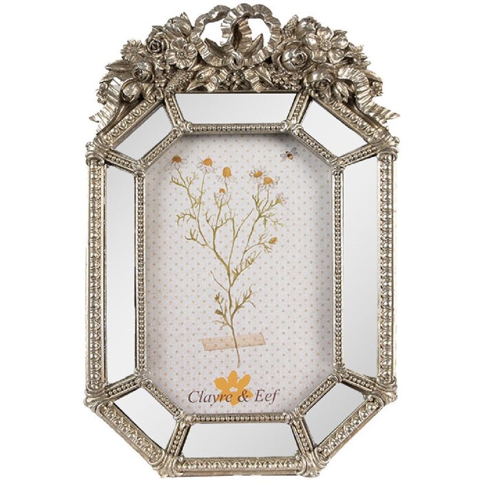 Clayre & Eef 2F1108 Portafoto color argento 15x3x24 cm 10x15 cm