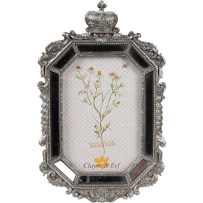 Clayre & Eef 2F1110 Portafoto color argento 15x3x24 cm 10x15 cm