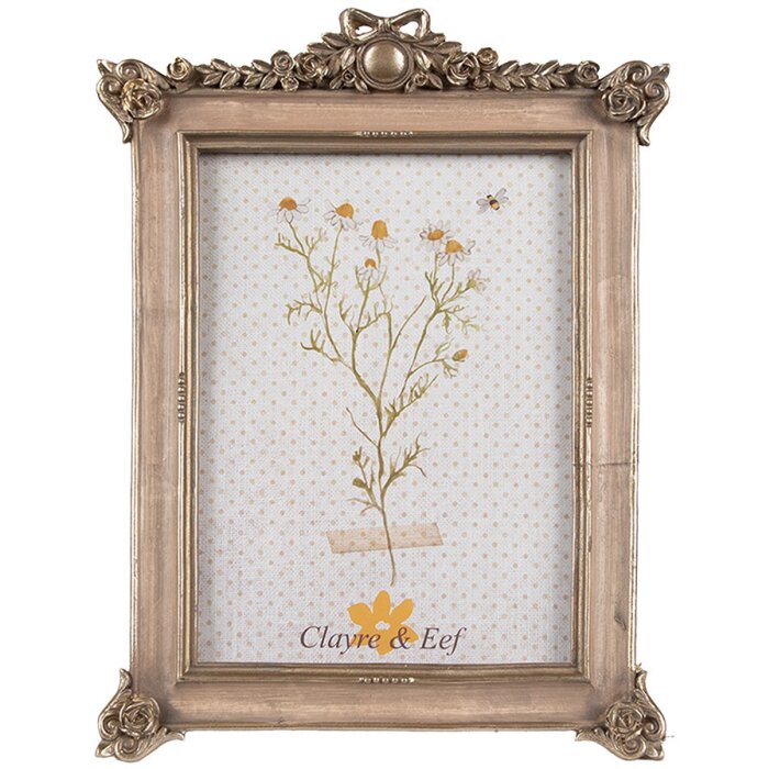 Clayre & Eef 2F1111 Cornice per quadri color oro 15x2x22 cm 10x15 cm