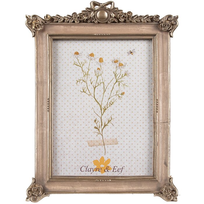 Clayre & Eef 2F1112 Portafoto color oro 18x2x24 cm 13x18 cm Romantico