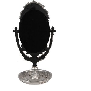 Clayre & Eef 62S297 Specchio da tavolo color argento 17x13x30 cm