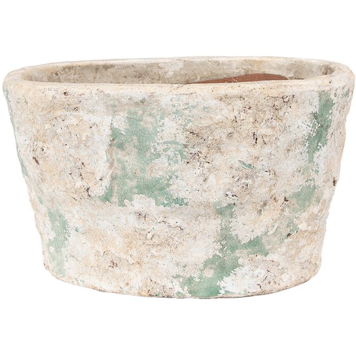 Clayre & Eef 6TE0533L Vaso per fiori 25x16x15 cm