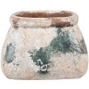 Clayre & Eef 6TE0536M Vaso da fiori Beige Verde 20x14x13 cm Stile Country