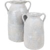 Clayre & Eef 6TE0537S Vaso di decorazione Grigio Beige 15x12x20 cm